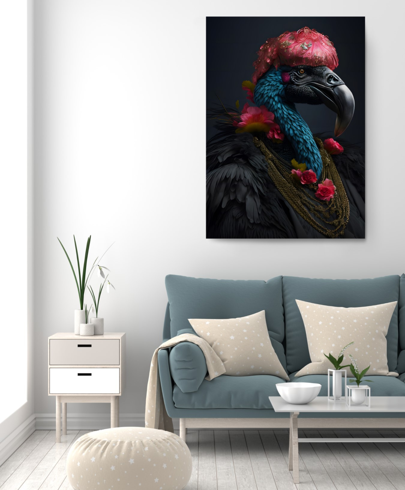 Elite Flamingo Animal Kingdom Motivation Canvas Print Wall Art
