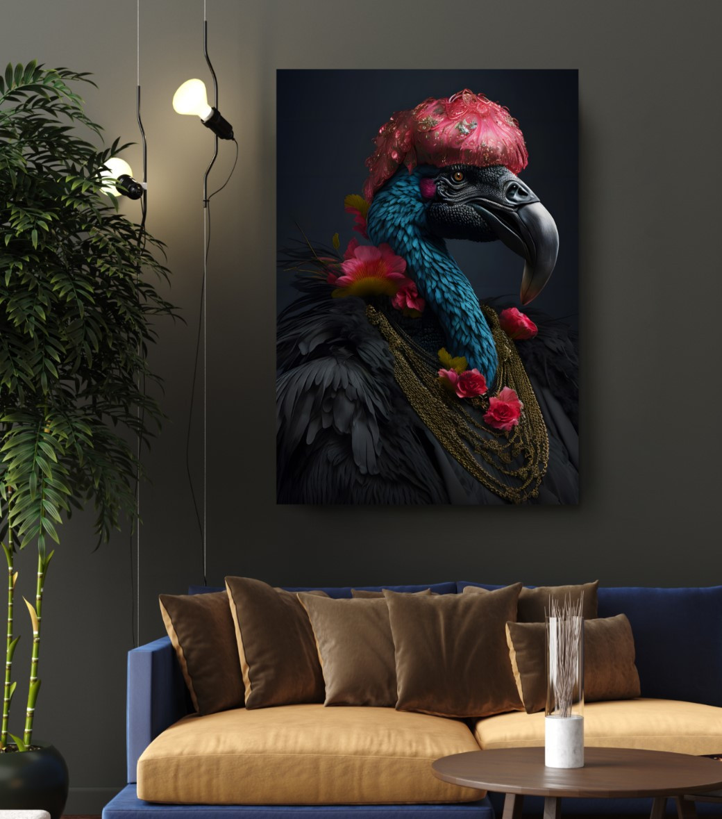 Elite Flamingo Animal Kingdom Motivation Canvas Print Wall Art