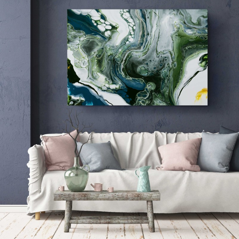 Marble Canvas Modern Art Color Jam Stone Canvas Print Wall Art