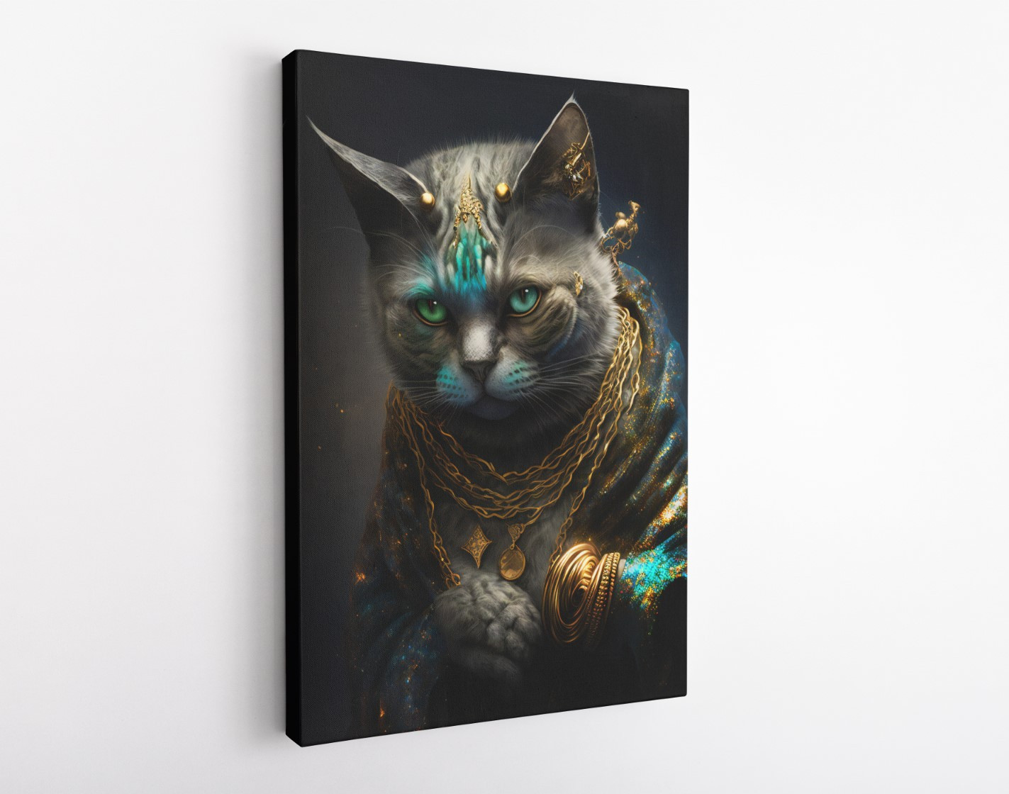 Wizard Cat Warlock Animal Kingdom Motivation Canvas Print Wall Art
