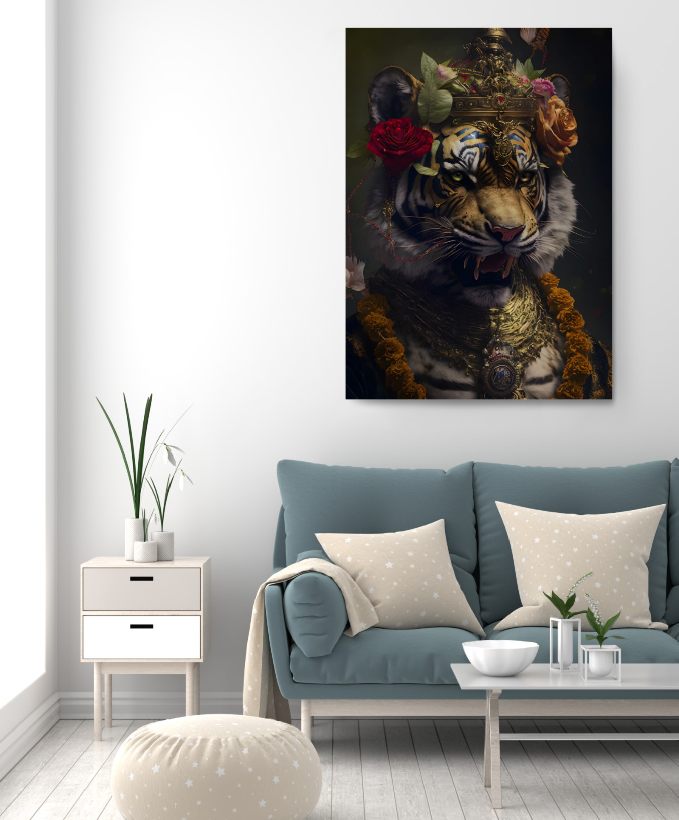 Counselor Tiger Animal Kingdom Motivation Canvas Print Wall Art