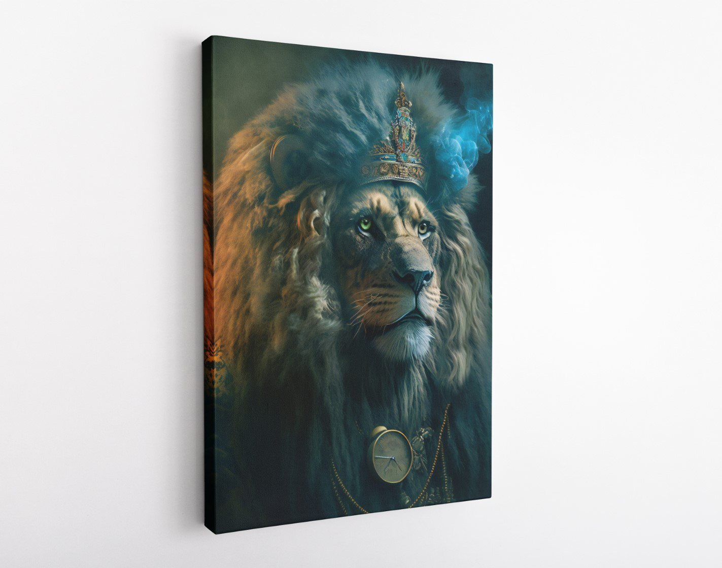 Shaman Healer Lion Animal Kingdom Motivation Canvas Wall Art