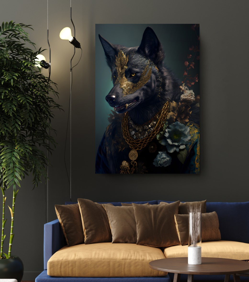 Elite Soldier Wild Wolf Animal Kingdom Motivation Canvas Print Wall Art