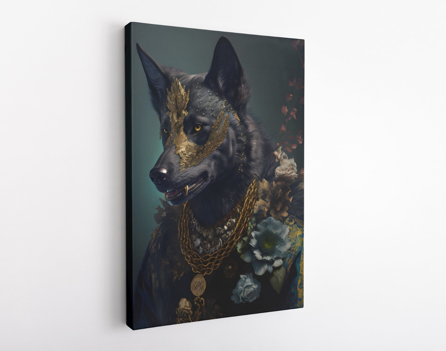Elite Soldier Wild Wolf Animal Kingdom Motivation Canvas Print Wall Art