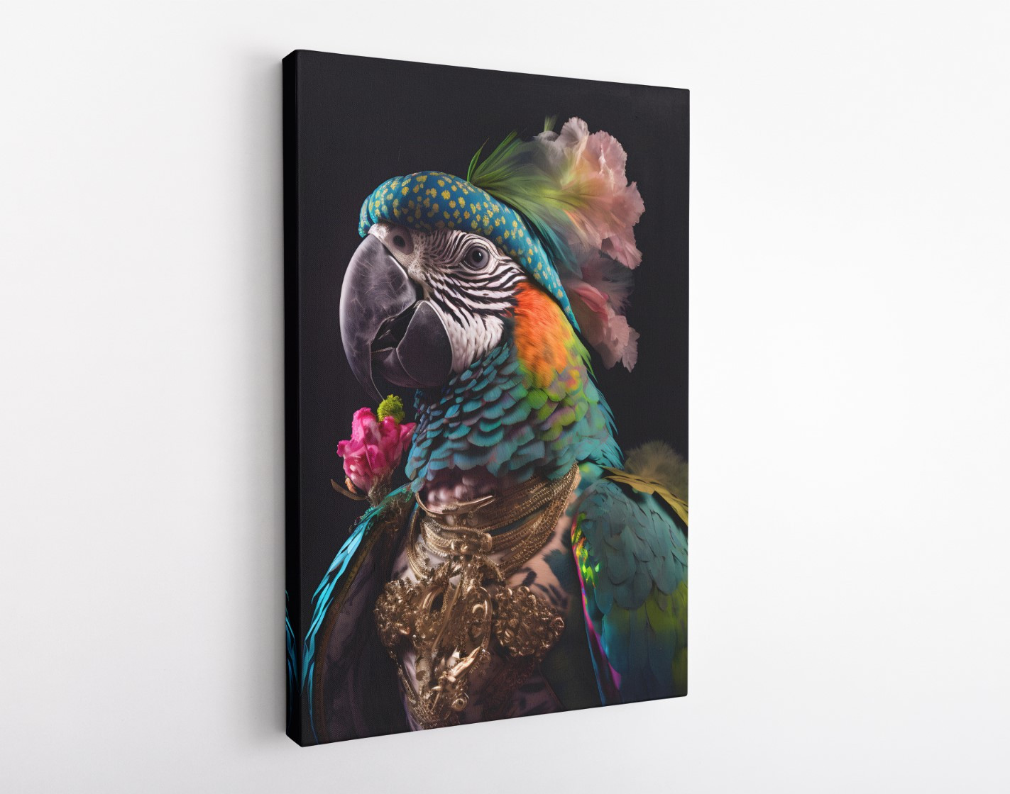 Elite Parrot Animal Kingdom Motivation Canvas Print Wall Art