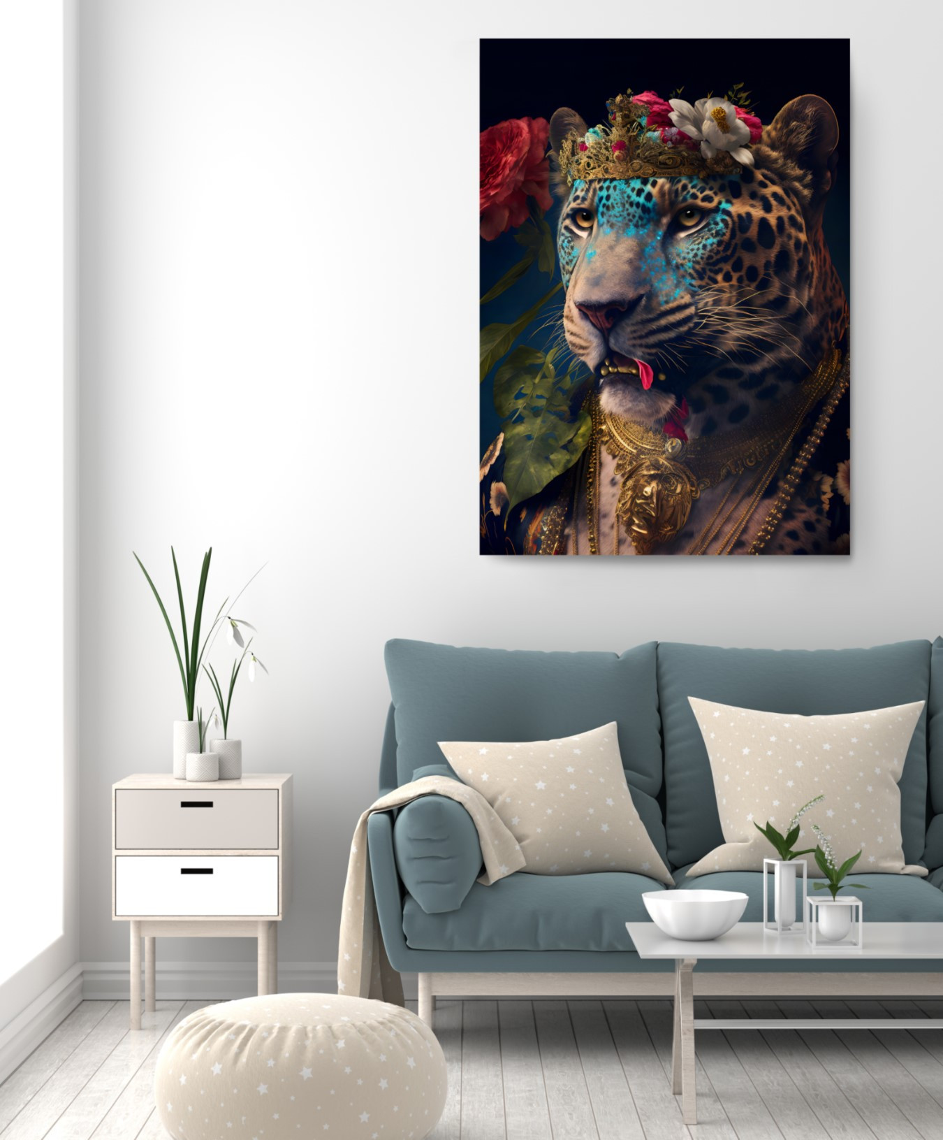 Majesty Tiger Animal Kingdom Motivation Canvas Print Wall Art