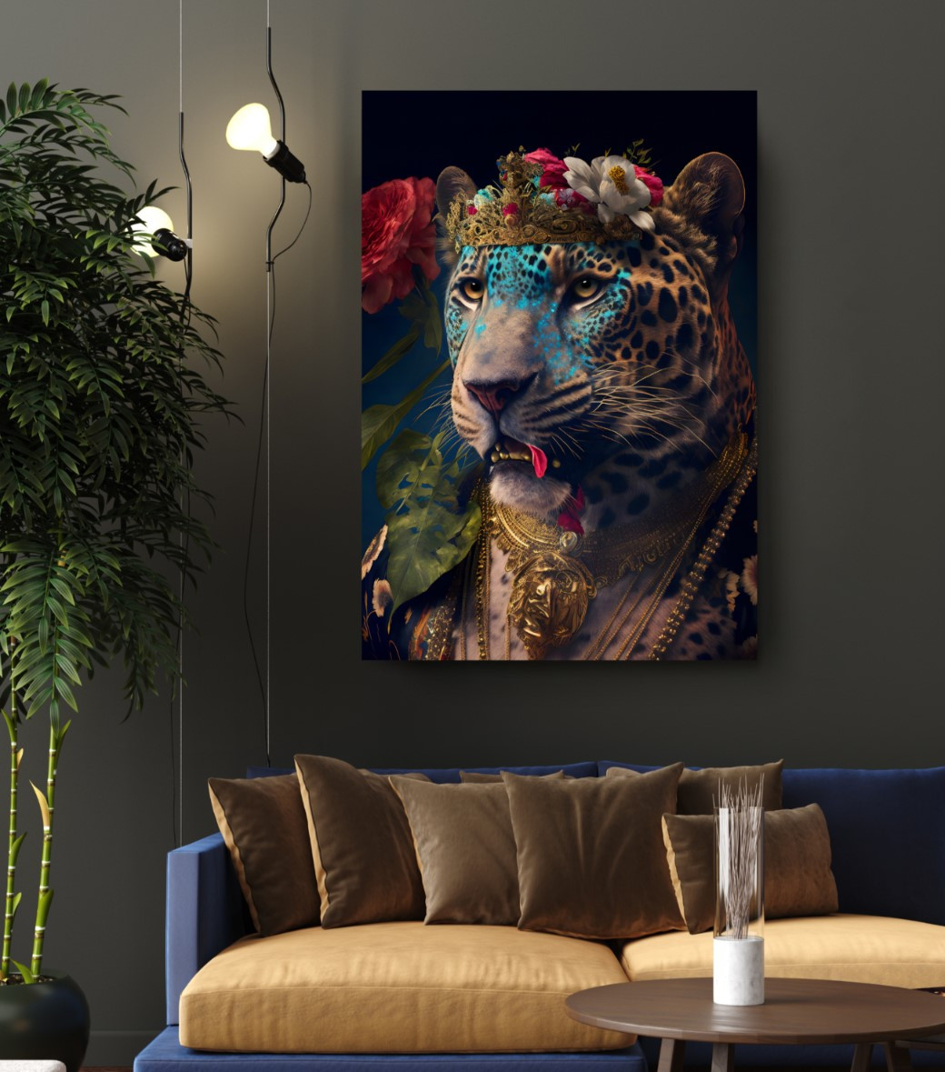 Majesty Tiger Animal Kingdom Motivation Canvas Print Wall Art