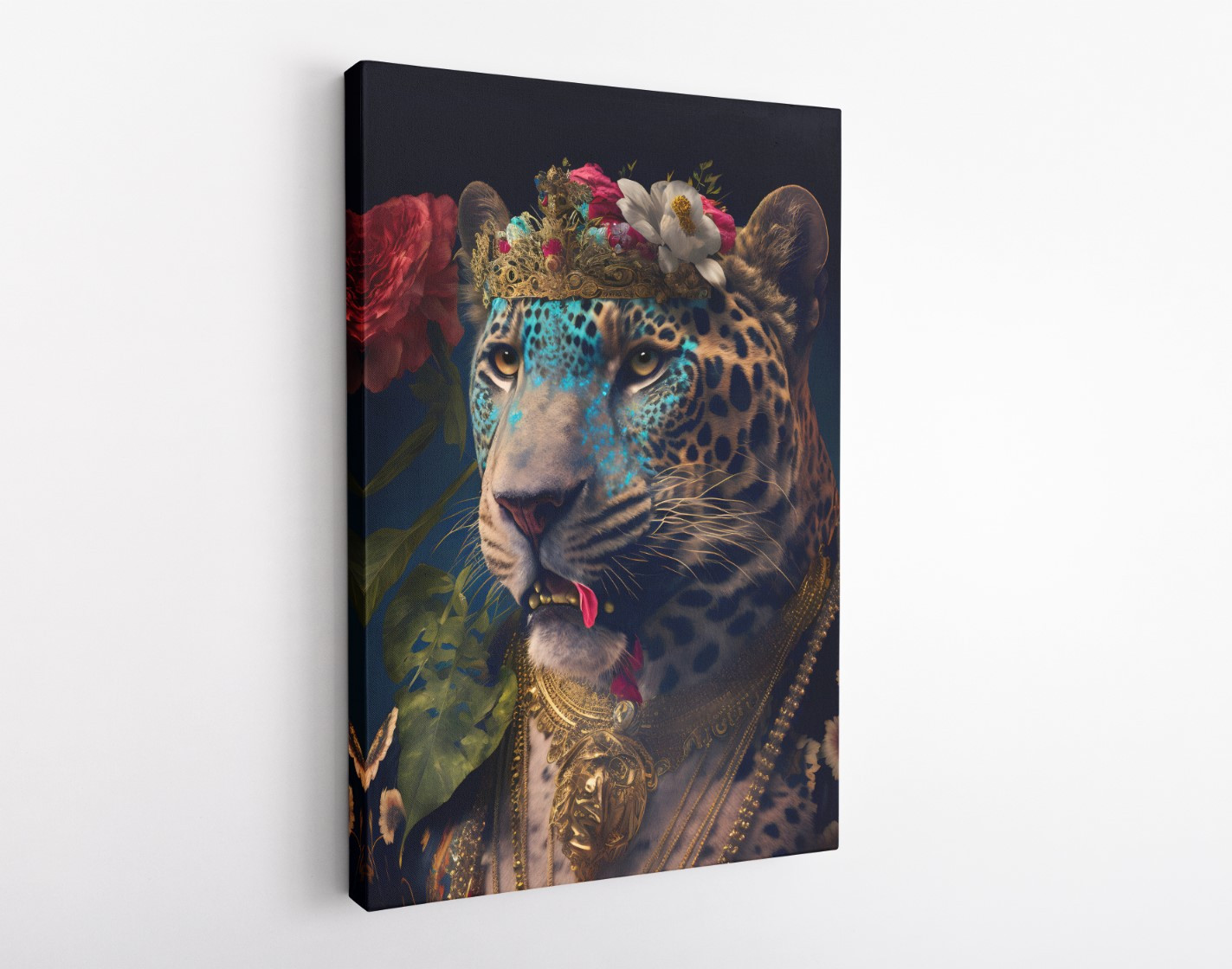 Majesty Tiger Animal Kingdom Motivation Canvas Print Wall Art