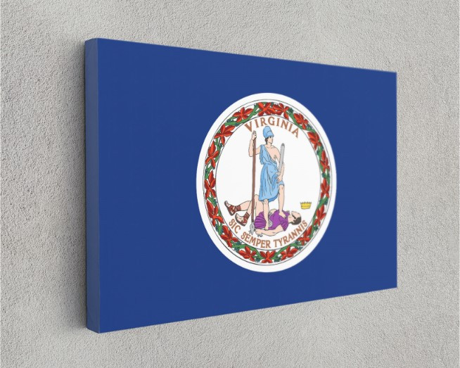 Virginia State Flag USA Flags Edition Canvas Wall Art Home Decoration