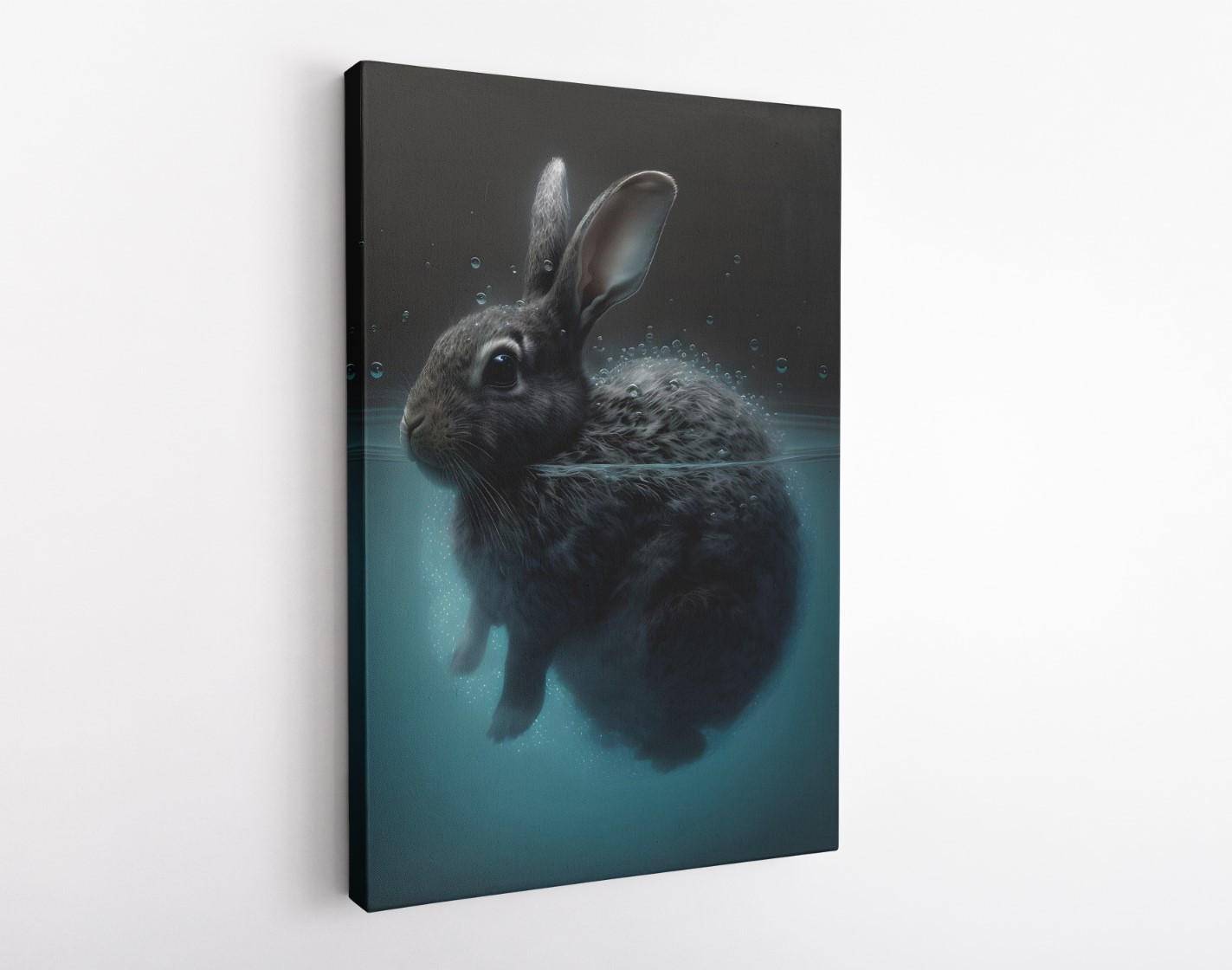 Baby Bunny Animal Kingdom Motivation Canvas Print Wall Art