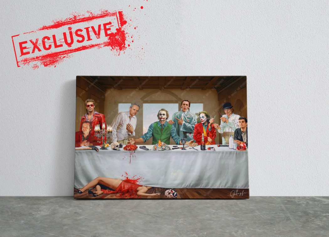 Last Supper Villain Artists Movie Canvas Wall Art