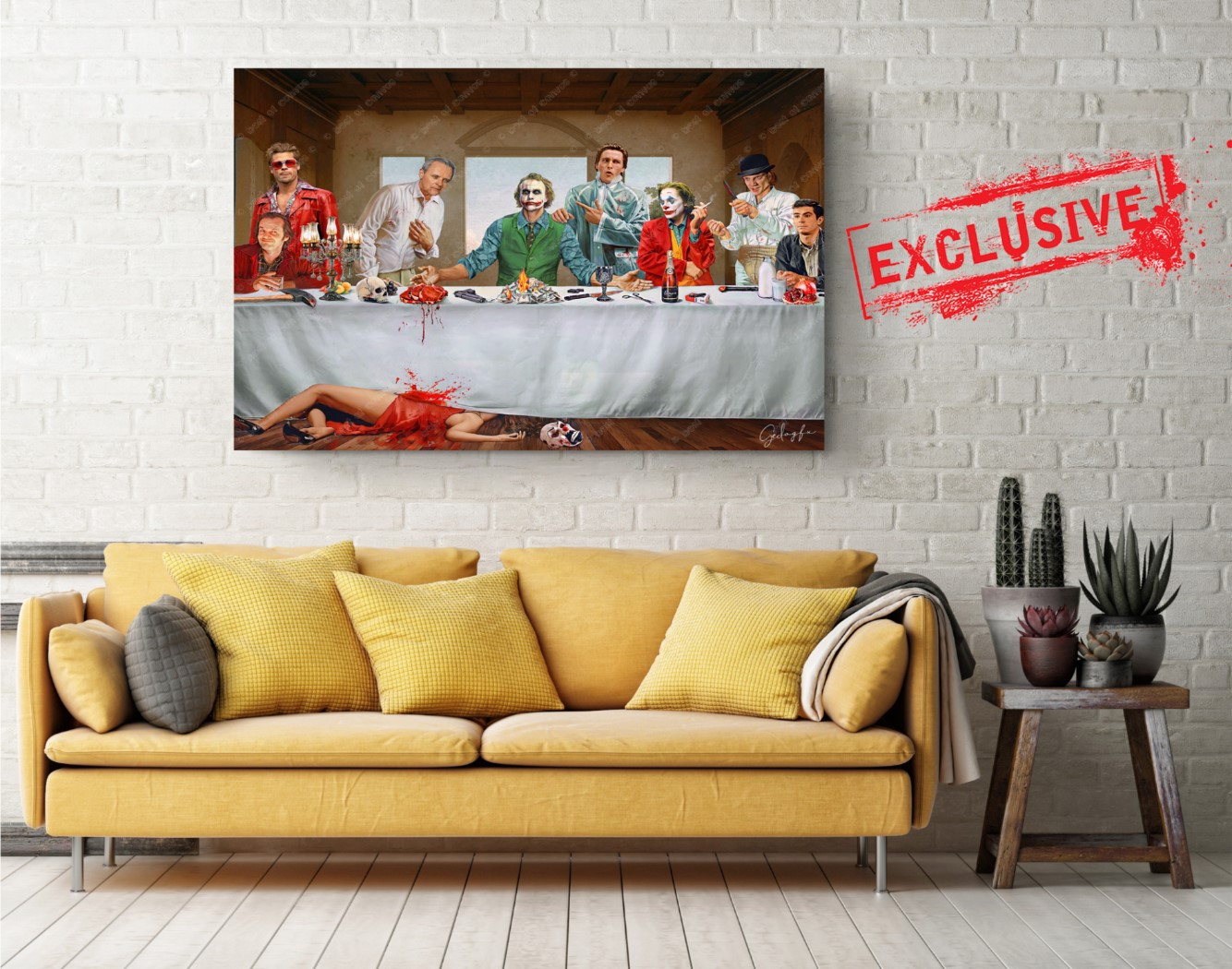 Last Supper Villain Artists Movie Canvas Wall Art