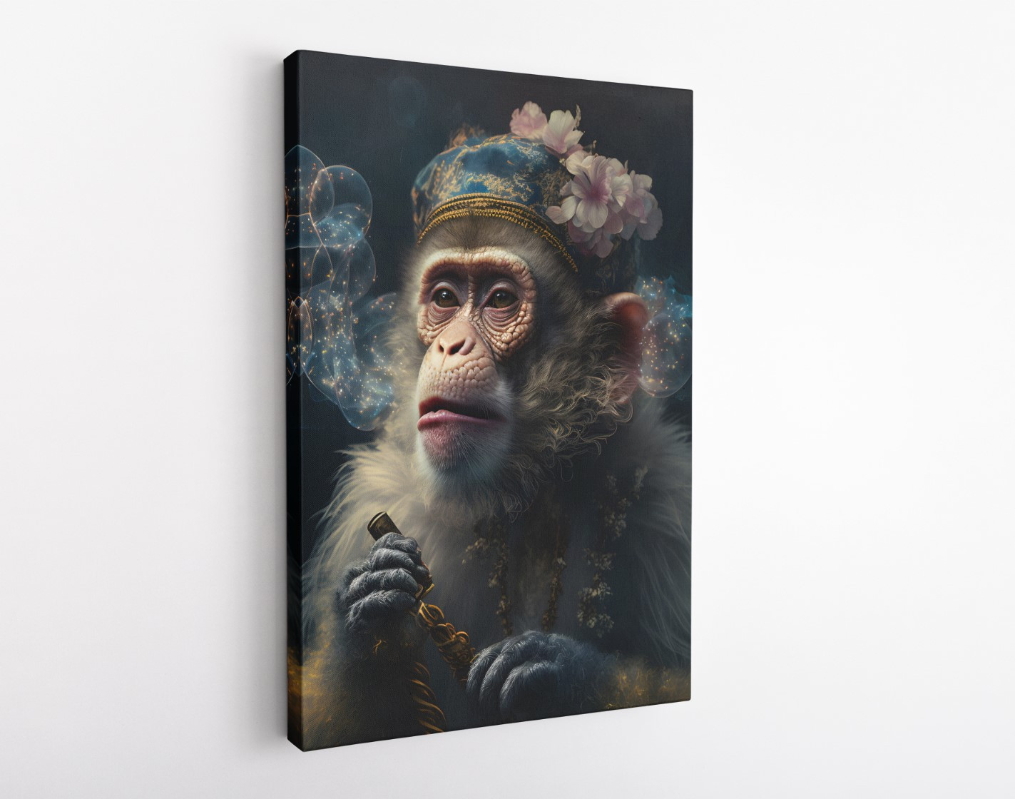 Shaman Healer Monkey Animal Kingdom Motivation Canvas Wall Art
