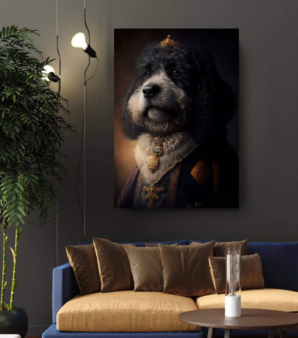 Imperial Dog Animal Kingdom Motivation Canvas Print Wall Art