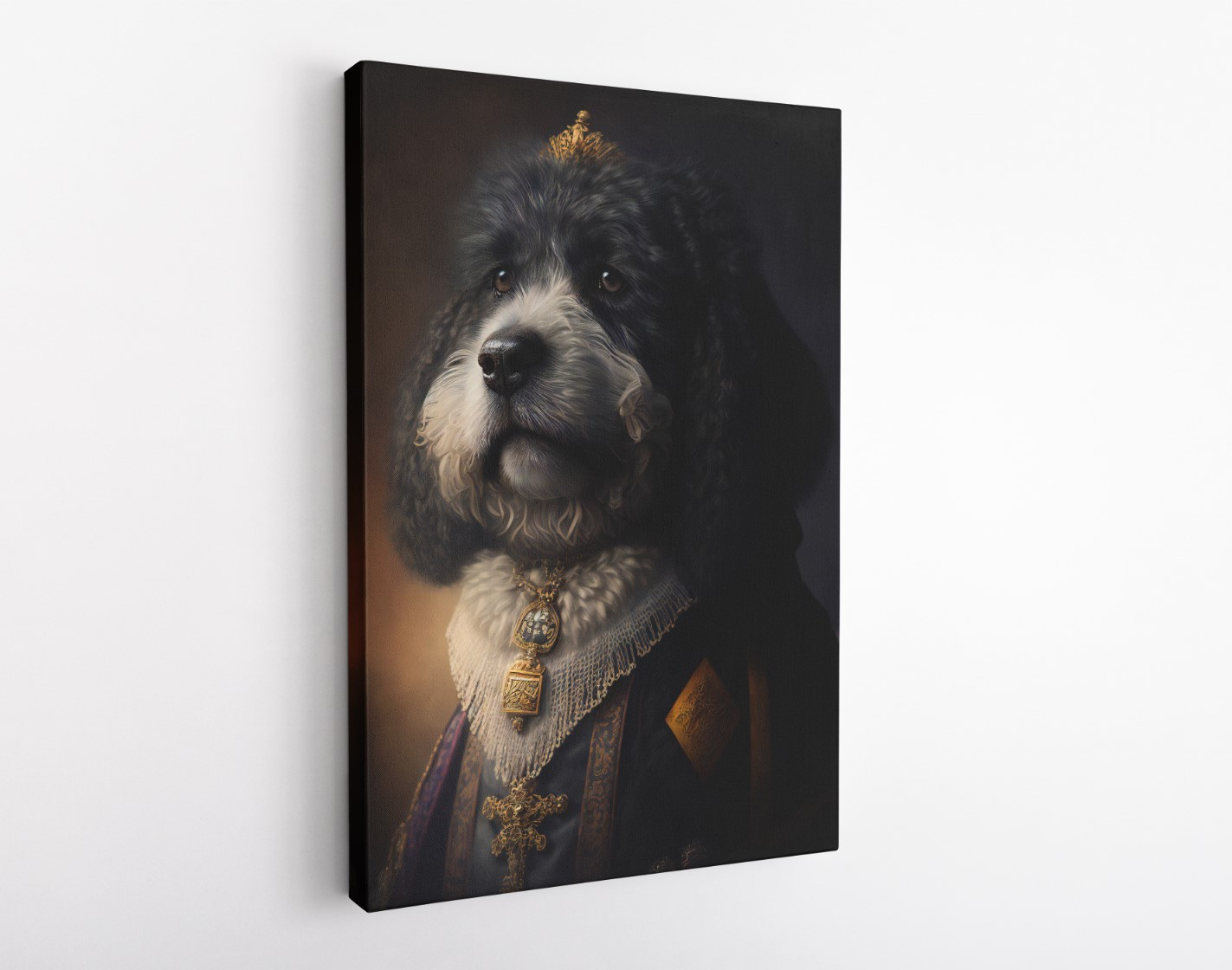 Imperial Dog Animal Kingdom Motivation Canvas Print Wall Art