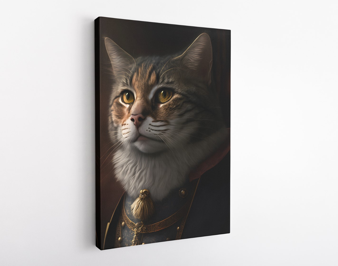 Imperial Cat Animal Kingdom Motivation Canvas Print Wall Art