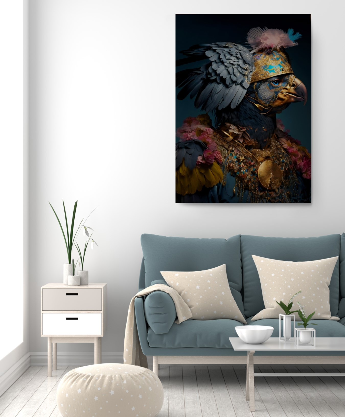 Royal Guard Eagle Animal Kingdom Motivation Canvas Print Wall Art