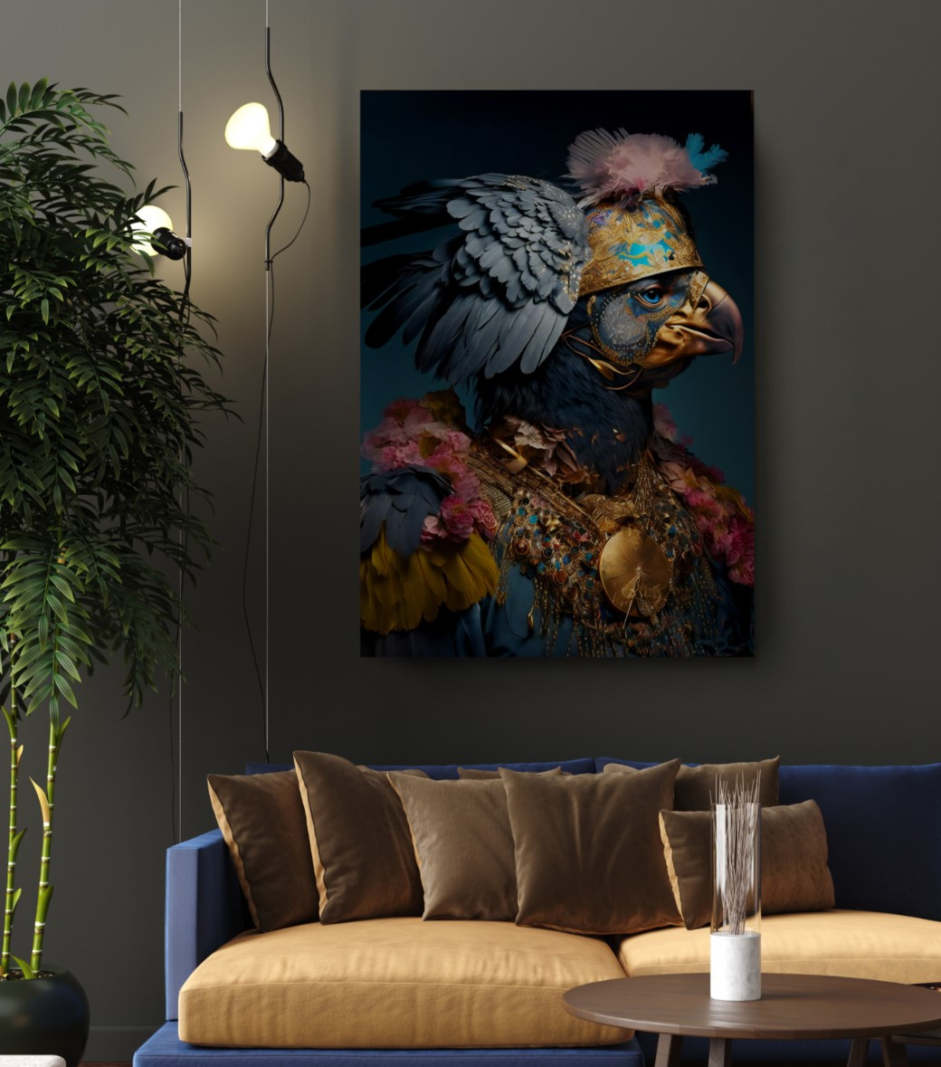 Royal Guard Eagle Animal Kingdom Motivation Canvas Print Wall Art