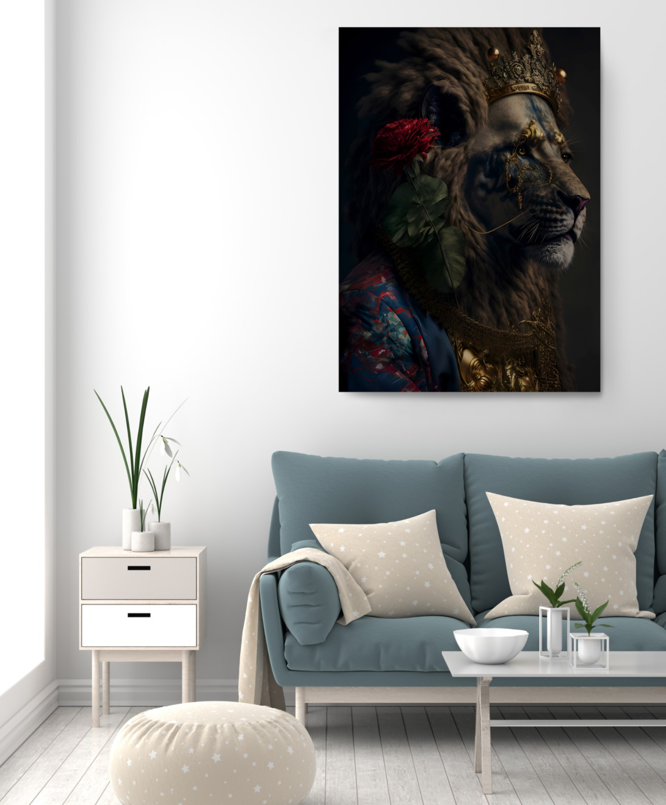Lion King Animal Kingdom Motivation Canvas Print Wall Art