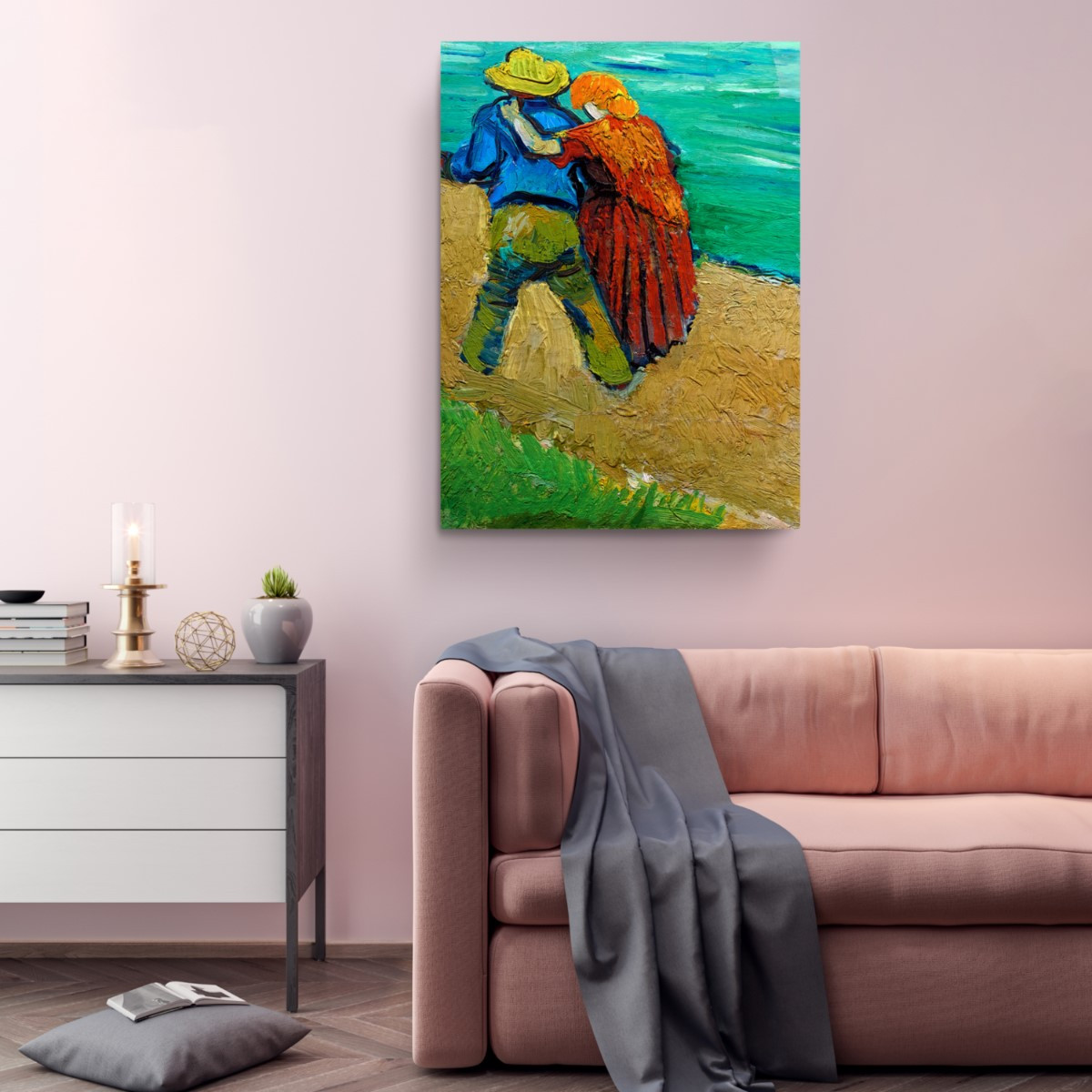 Pair of Lovers Arles 1888 Canvas Print Wall Art Van Gogh