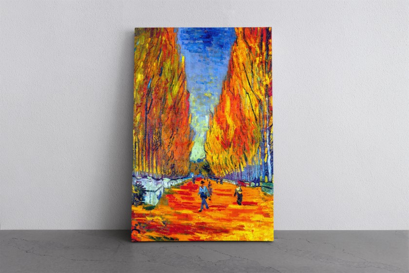 Les Alyscamps Reproduction Canvas Print Wall Art Van Gogh