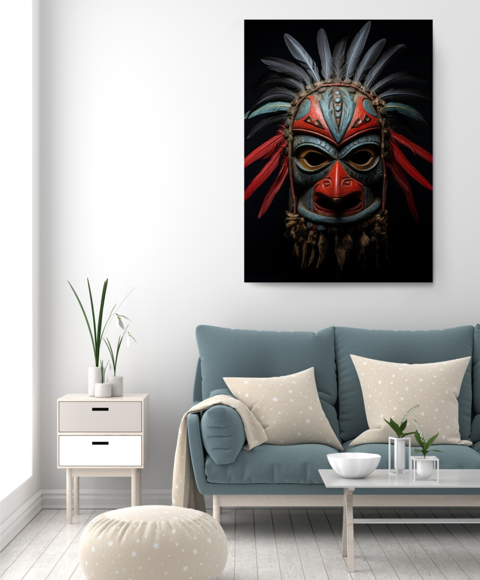 Ancestral Soul African Mask Africa Edition Canvas Wall Art Home Decoration