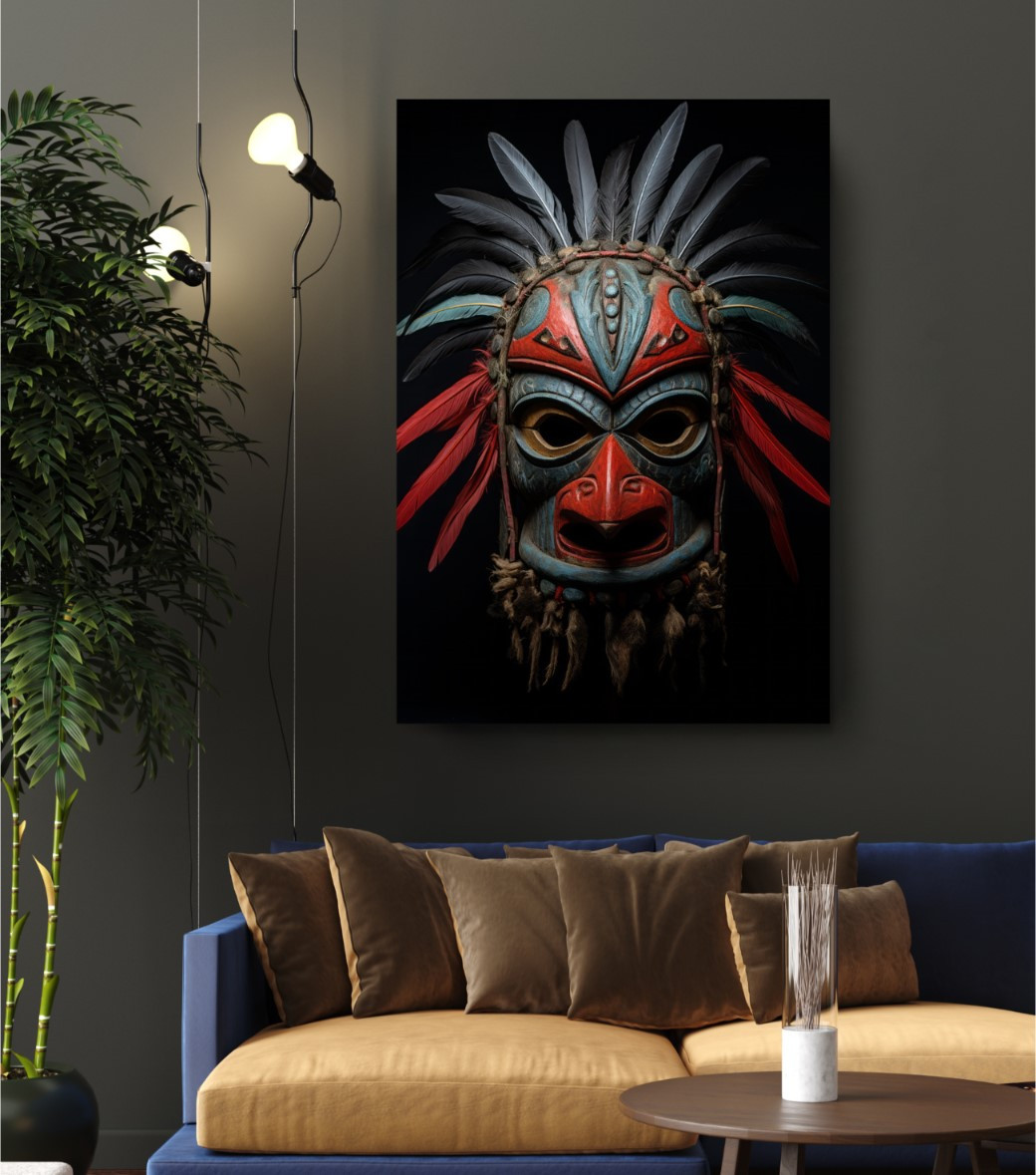 Ancestral Soul African Mask Africa Edition Canvas Wall Art Home Decoration
