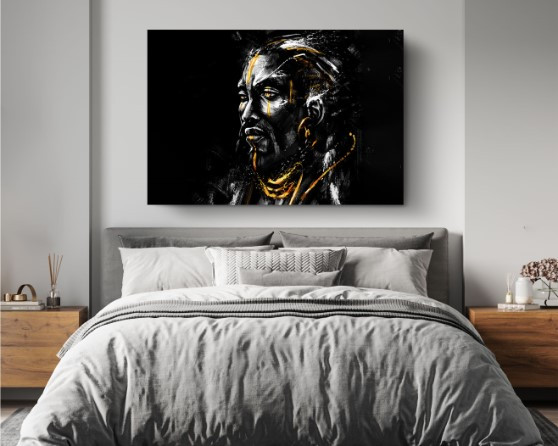 Ancient African Warrior Africa Edition Canvas Wall Art Home Decoration