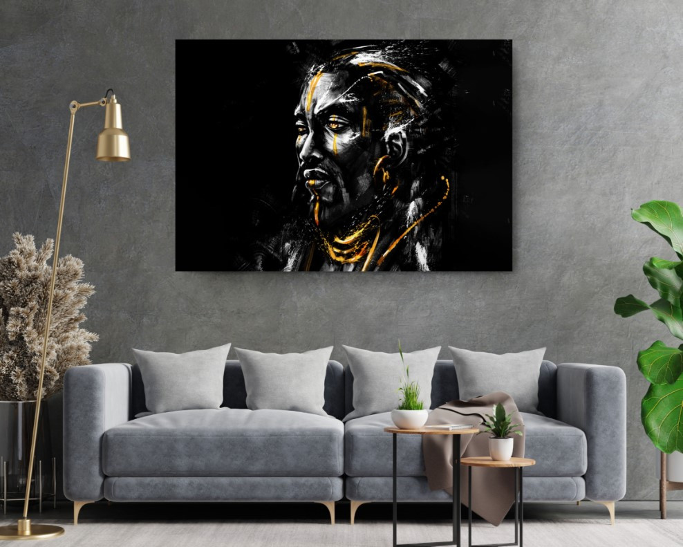 Ancient African Warrior Africa Edition Canvas Wall Art Home Decoration