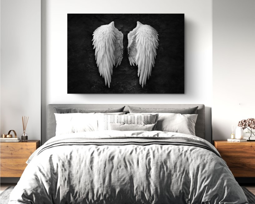 Broken Angel Wing Banksy Graffiti Street Art Canvas Wall Art