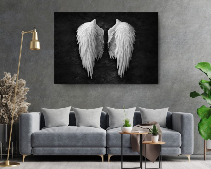 Broken Angel Wing Banksy Graffiti Street Art Canvas Wall Art