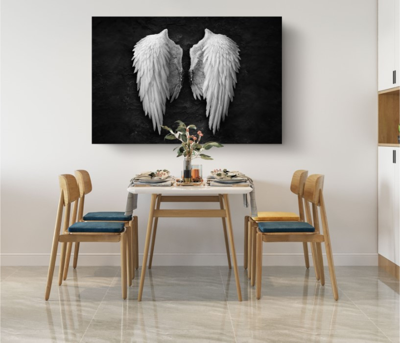 Broken Angel Wing Banksy Graffiti Street Art Canvas Wall Art