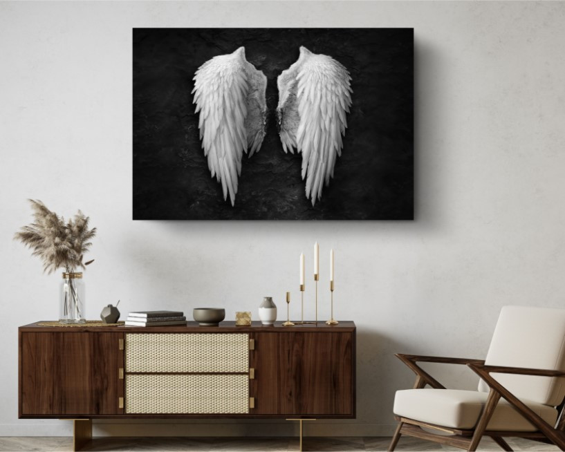 Broken Angel Wing Banksy Graffiti Street Art Canvas Wall Art