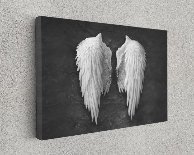 Broken Angel Wing Banksy Graffiti Street Art Canvas Wall Art
