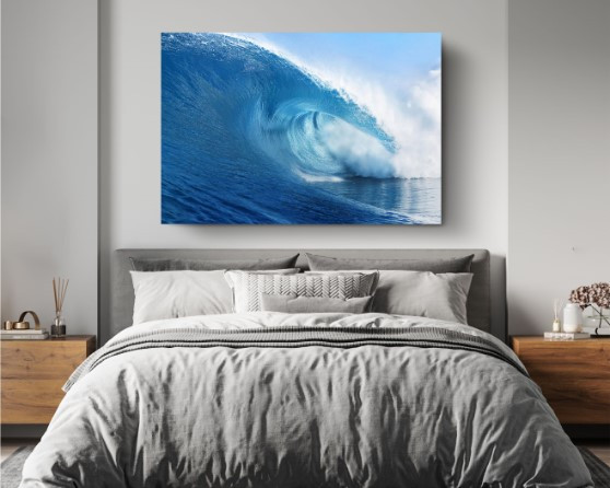Blue Ocean Wave Canvas Print Canvas Wall Art Home Decoration