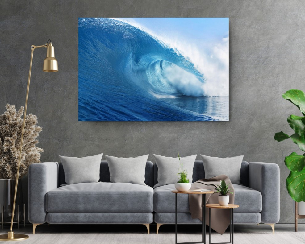 Blue Ocean Wave Canvas Print Canvas Wall Art Home Decoration