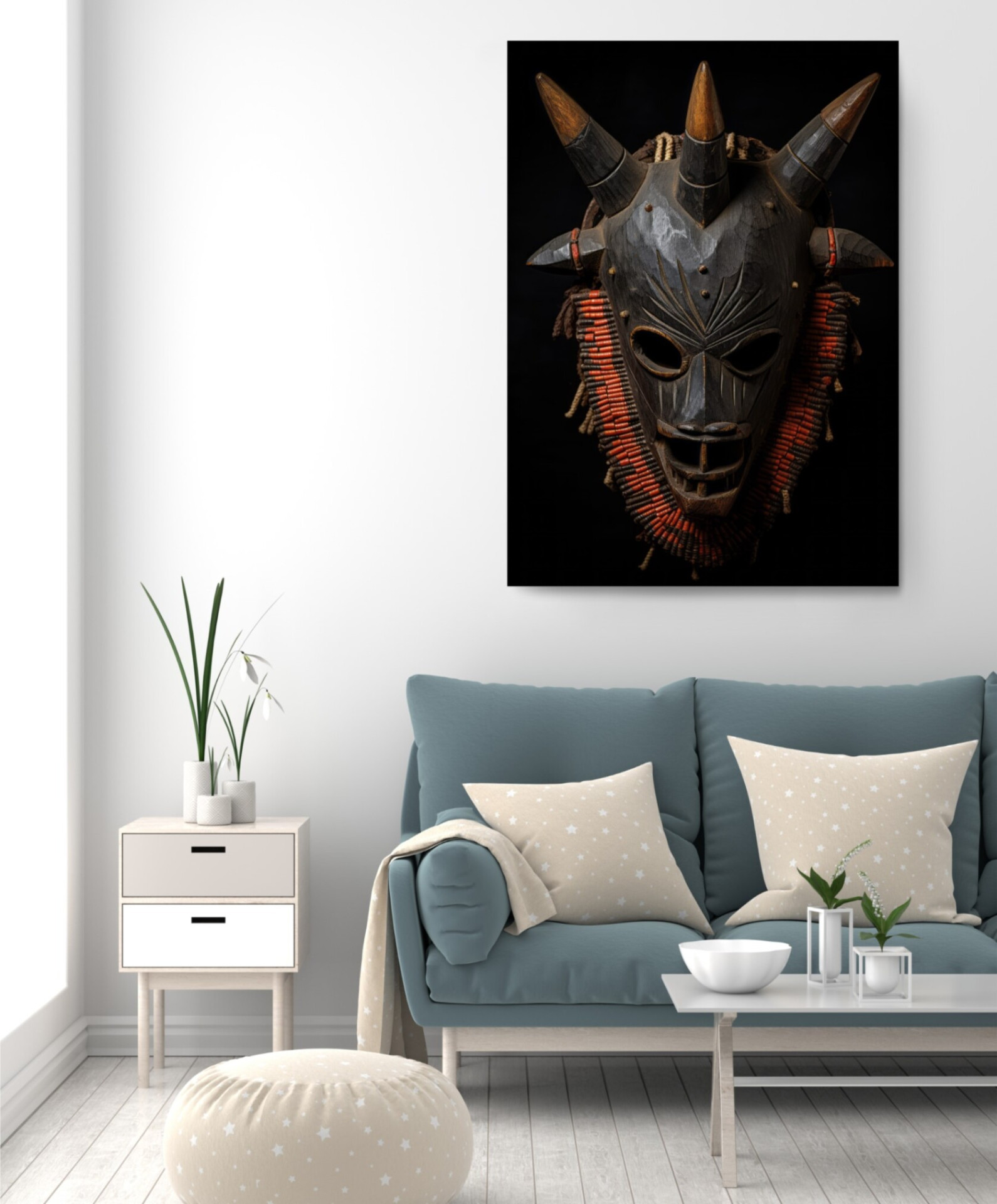 Dance of Colors African Mask Africa Edition Canvas Wall Art Home Decoration