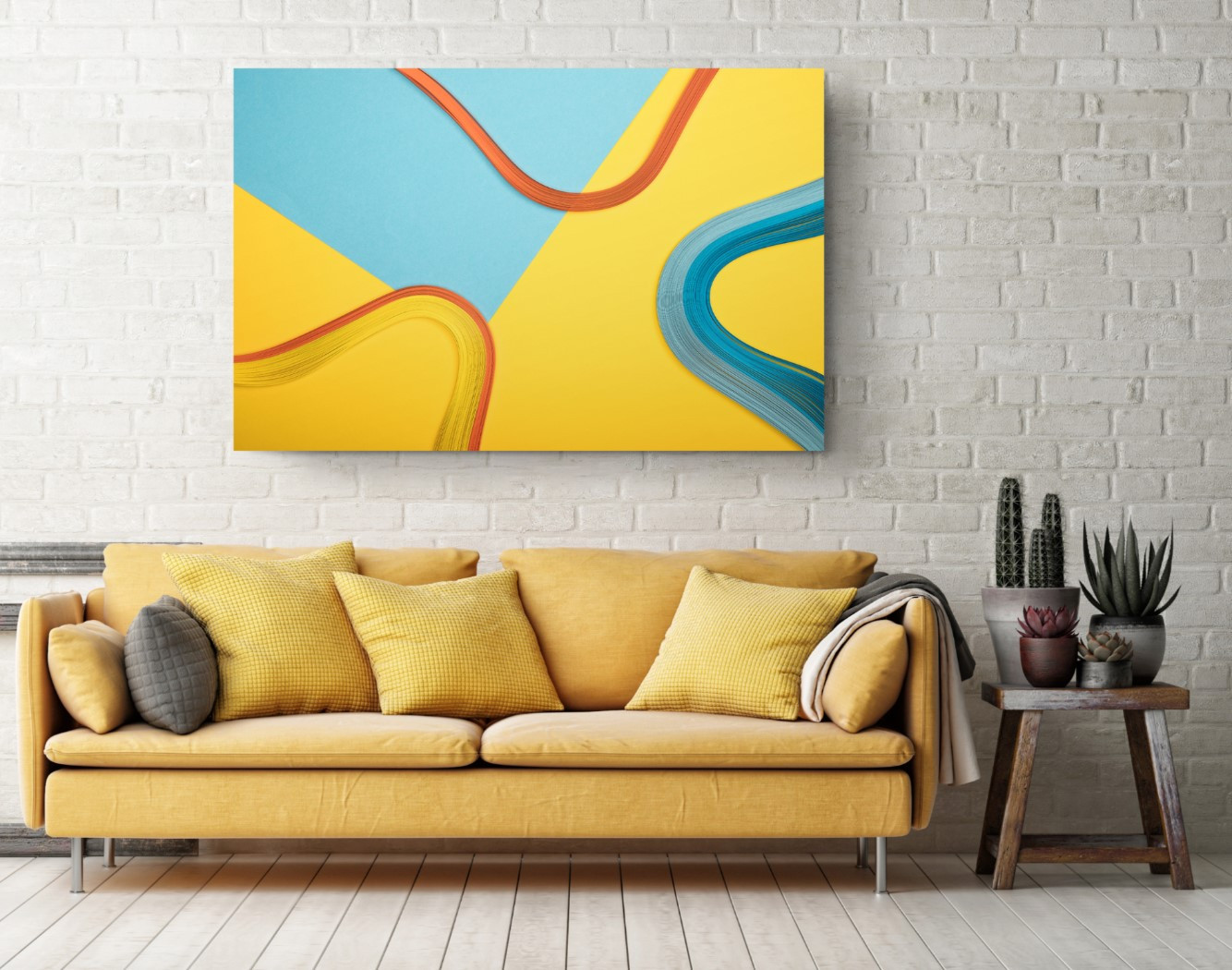 Modern Colors Effect Wall Art Canvas Print Wall Art