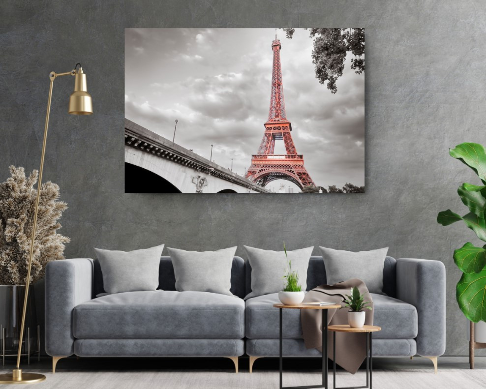 Eiffel Tower Paris French Canvas Print City Wall Art Home Decoration