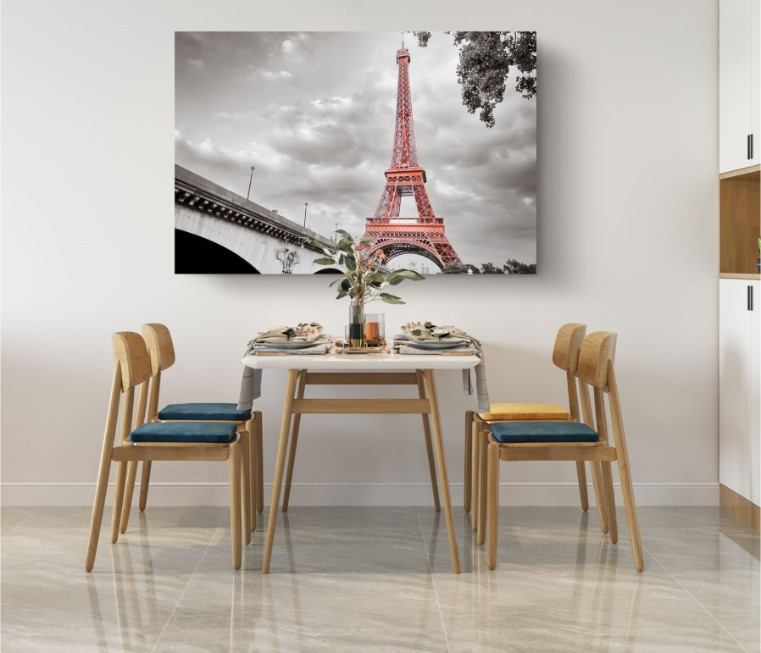 Eiffel Tower Paris French Canvas Print City Wall Art Home Decoration
