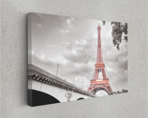 Eiffel Tower Paris French Canvas Print City Wall Art Home Decoration