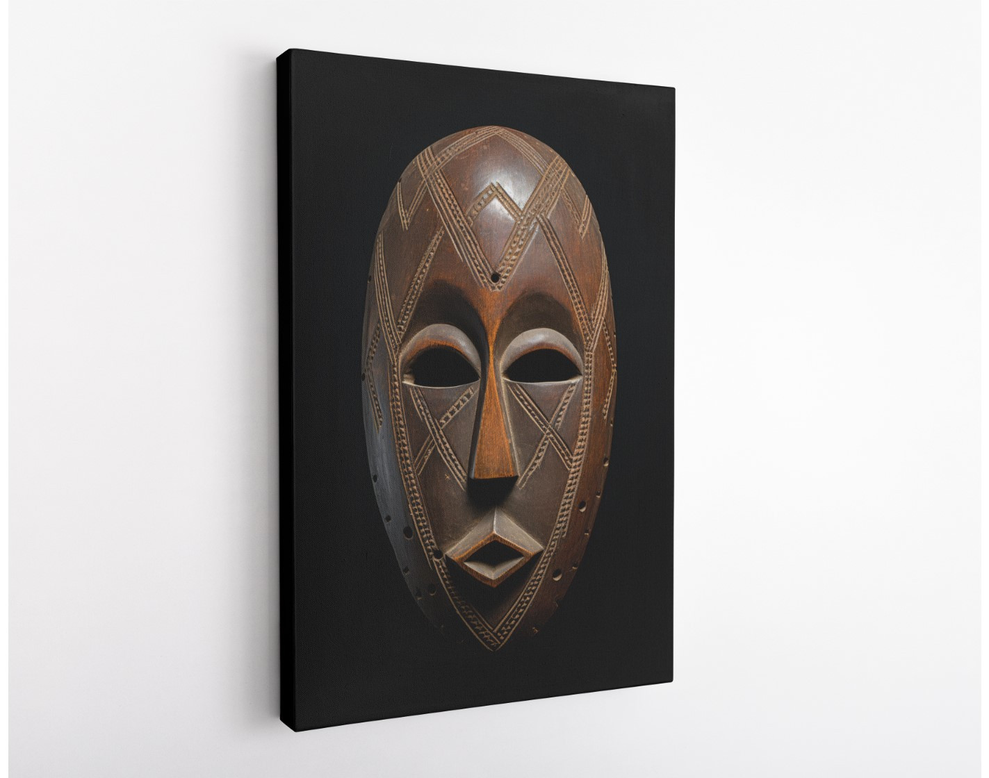 Elegance Effigy African Mask Africa Edition Canvas Wall Art Home Decoration