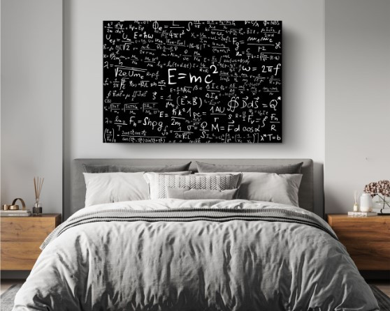 Equations Formulas Physics Motivation Science Canvas Print Wall Art