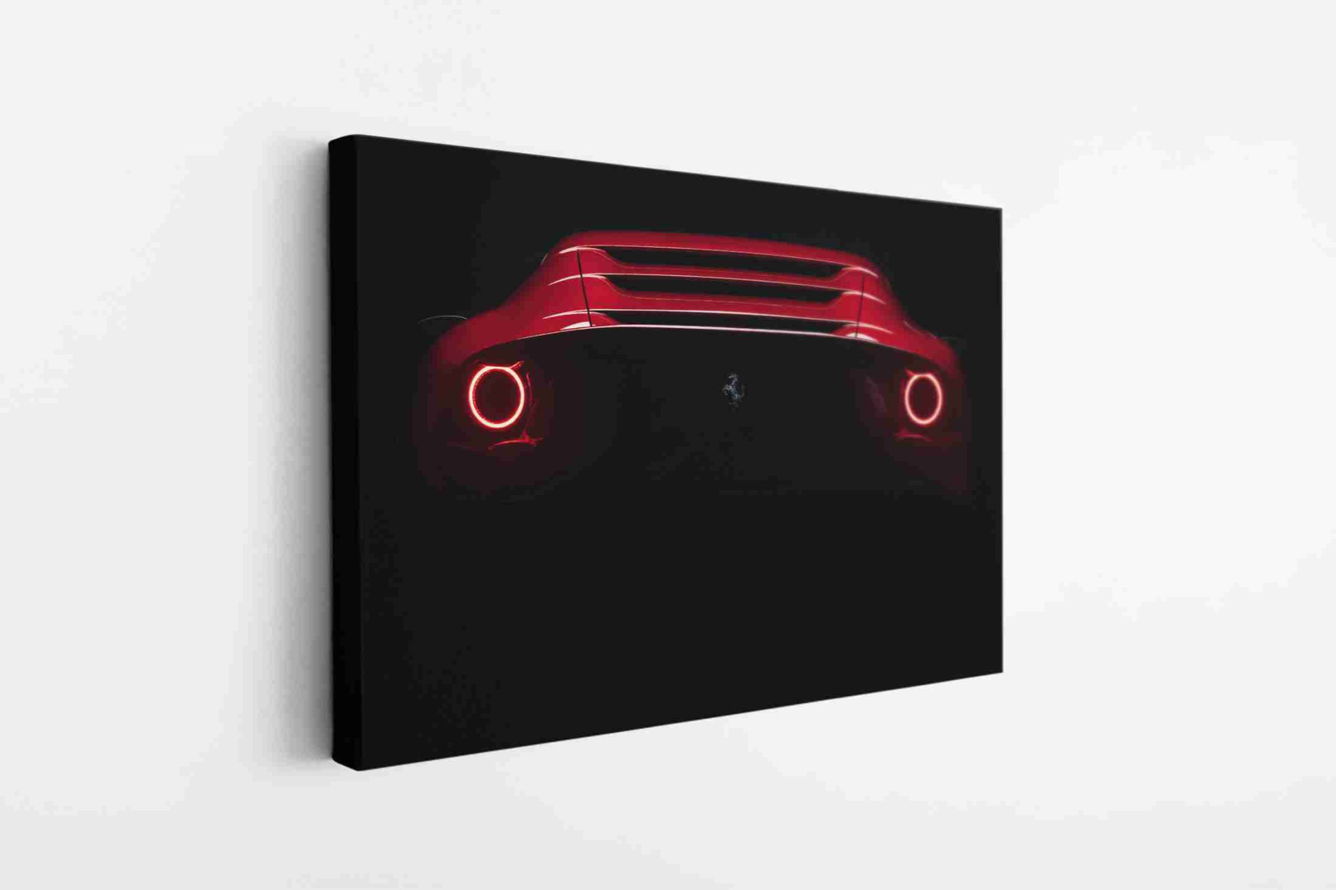 Fast Red Sport Car Canvas Print Wall Art