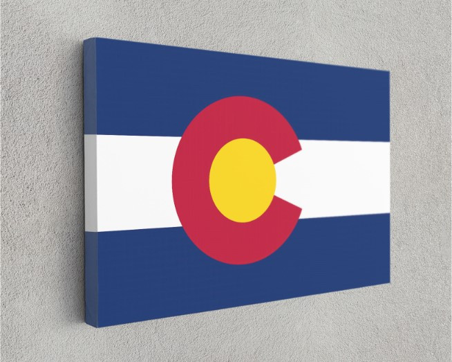 Colorado State Flag USA Flags Edition Canvas Wall Art Home Decoration