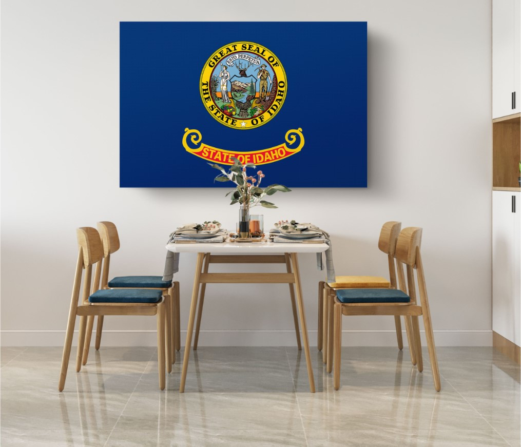 Idaho State Flag USA Flags Edition Canvas Wall Art Home Decoration