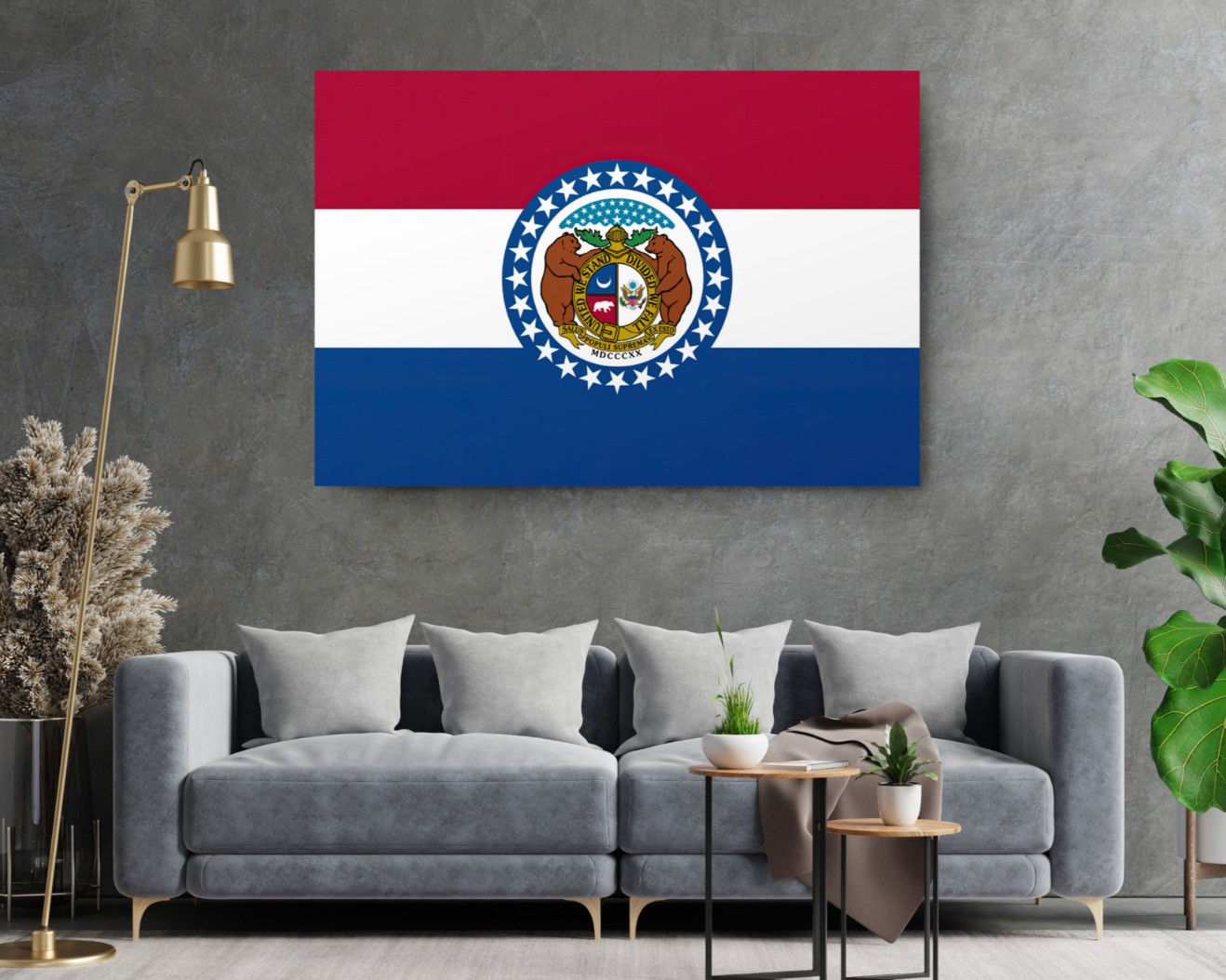 Nevada State Flag USA Flags Edition Canvas Wall Art Home Decoration
