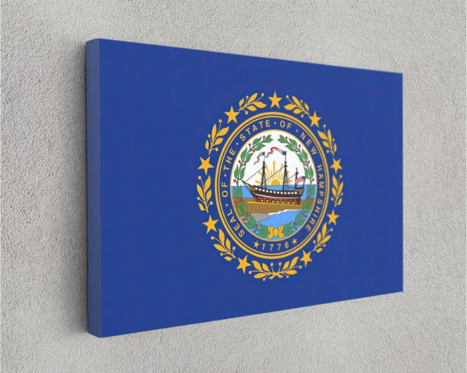 New Hampshire State Flag USA Flags Edition Canvas Wall Art Home Decoration