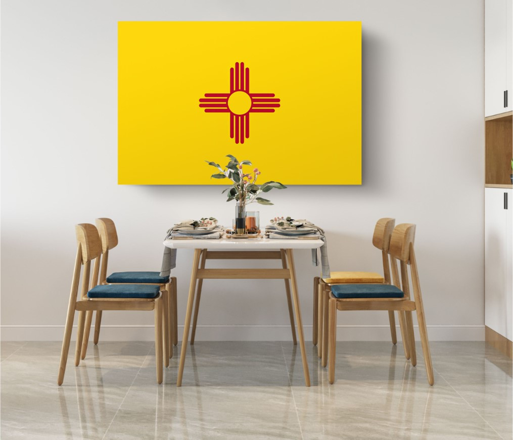 New Mexico State Flag USA Flags Edition Canvas Wall Art Home Decoration