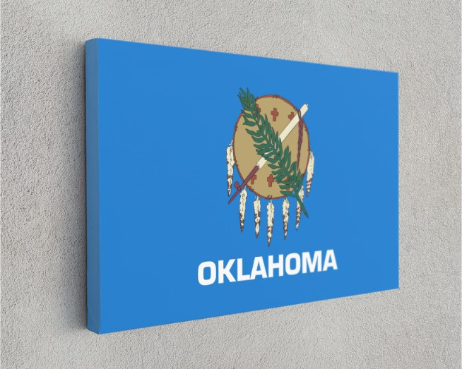 Oregon State Flag USA Flags Edition Canvas Wall Art Home Decoration